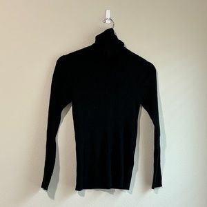 Black turtle neck sweater